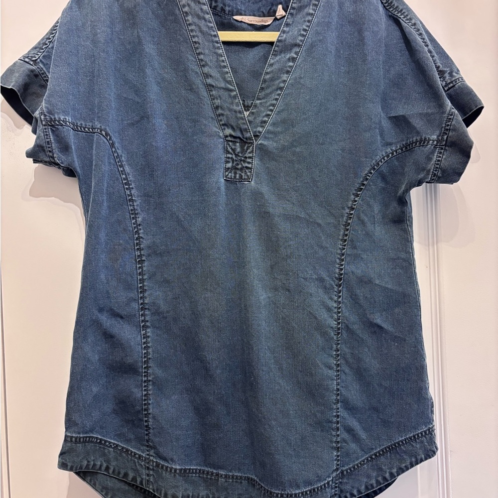 Soft Surroundings Chambray Top